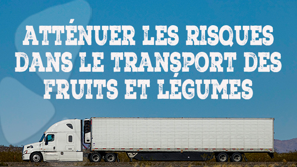 atténuer les risques dans le transport des fruits et légumes